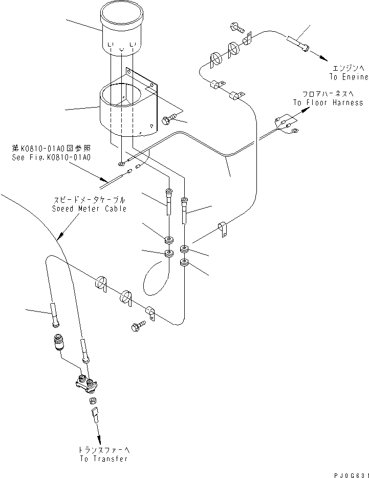 Кабель 415-Z21-2140 KOMATSU