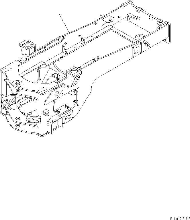 FRAME REAR SEAT 41K-46-22710 KOMATSU