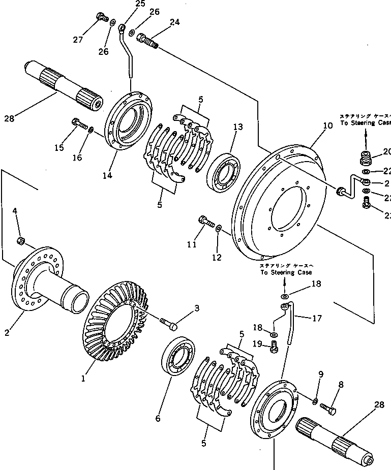 GEAR,BEVEL 195-22-12150 KOMATSU