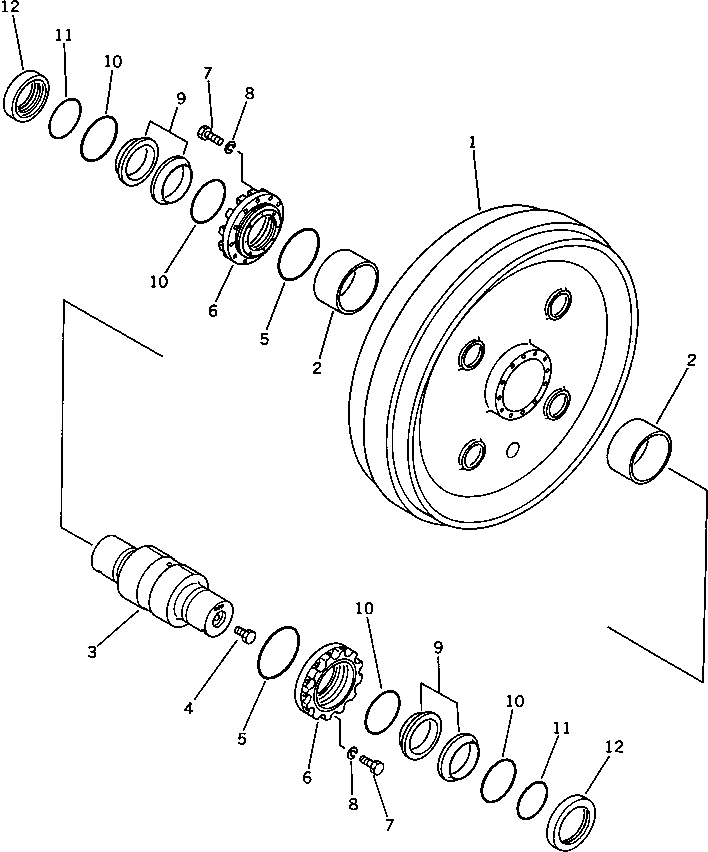 IDLER,FRONT 195-30-33111 KOMATSU