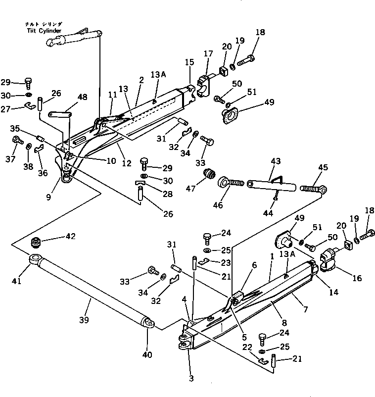 FRAME ASS'Y,L.H. 195-71-00381 KOMATSU