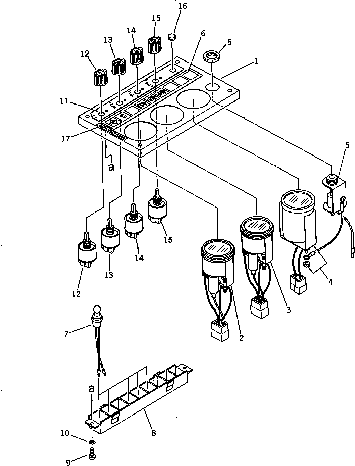 METER,HOUR 08687-32403 KOMATSU