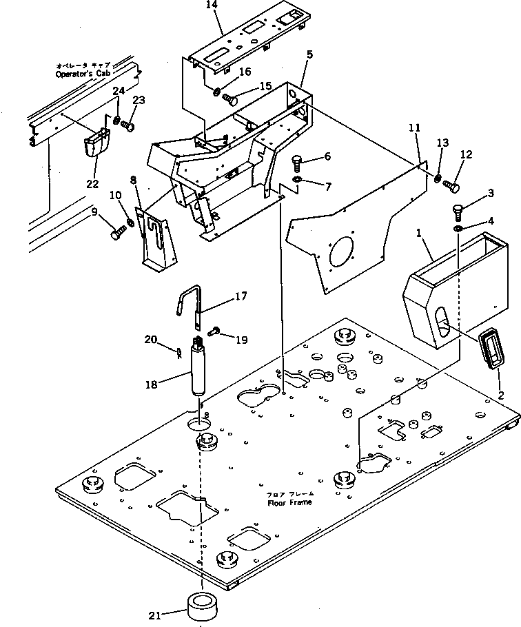 BOX,R.H. 207-43-31111 KOMATSU