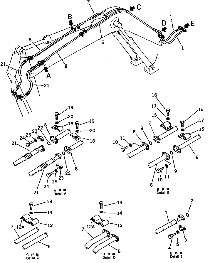 Шланг 07098-21018 KOMATSU