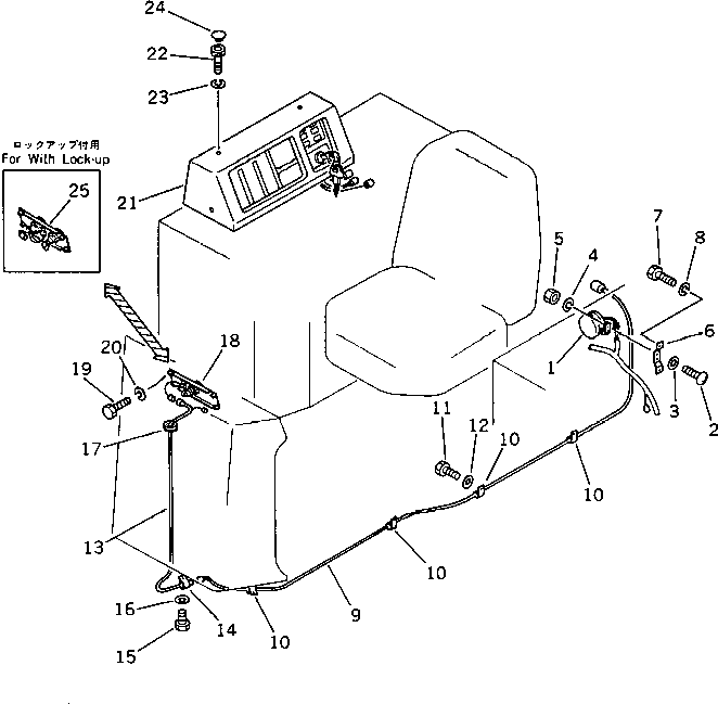 GROMMET,(WITHOUT CAB) 195-06-41850 KOMATSU