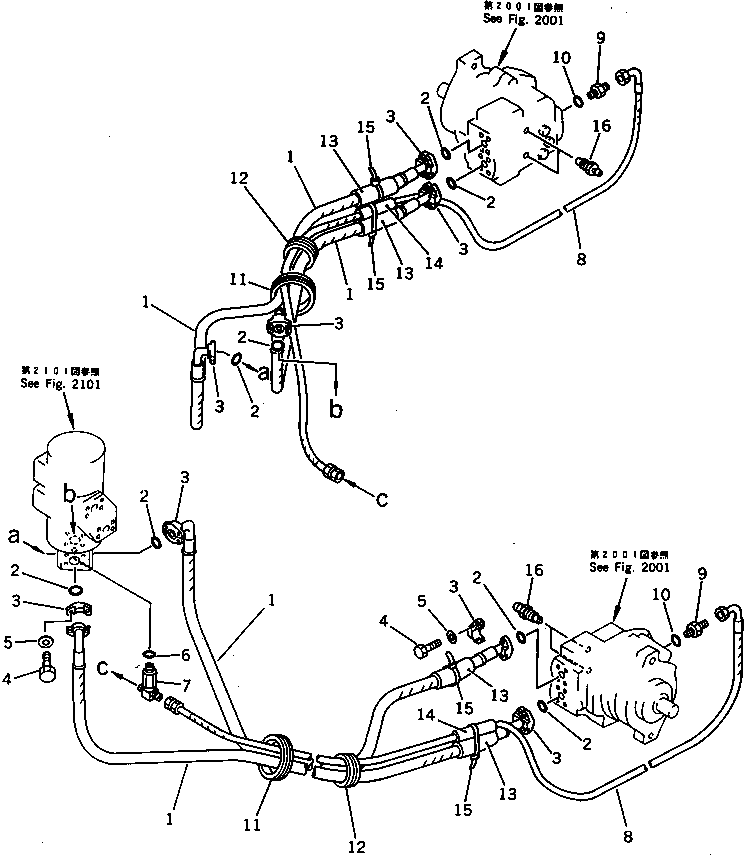 Шланг 205-62-72230 KOMATSU