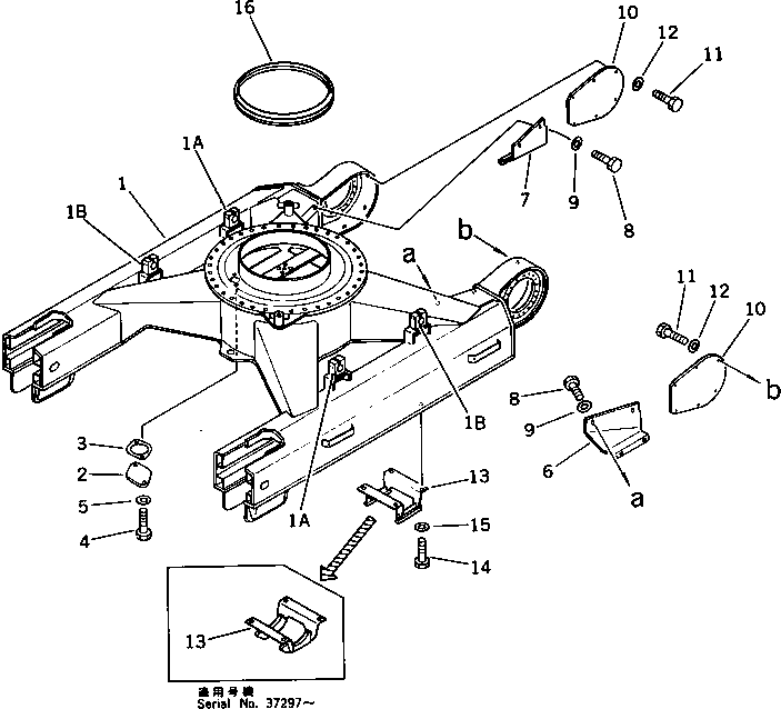 SUPPORT (WELDED) 205-30-71710 KOMATSU