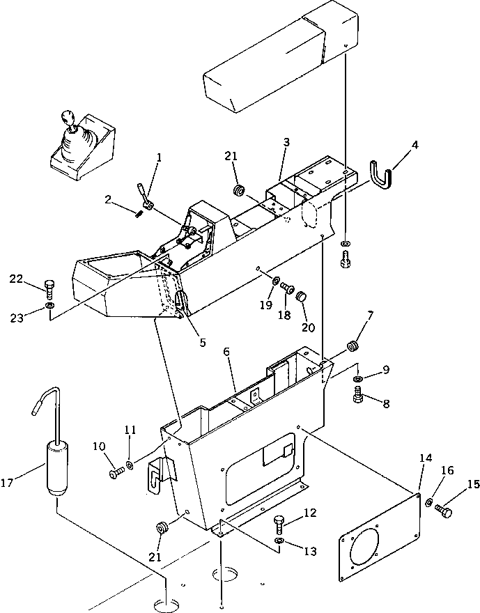 BOX,R.H. 205-43-71252 KOMATSU