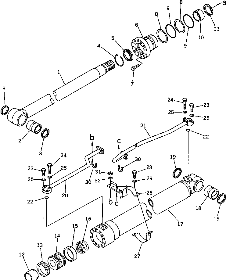 Трубка правая 205-63-52270 KOMATSU
