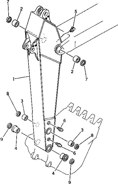 SHORT ARM ASS'Y 205-944-0031 KOMATSU