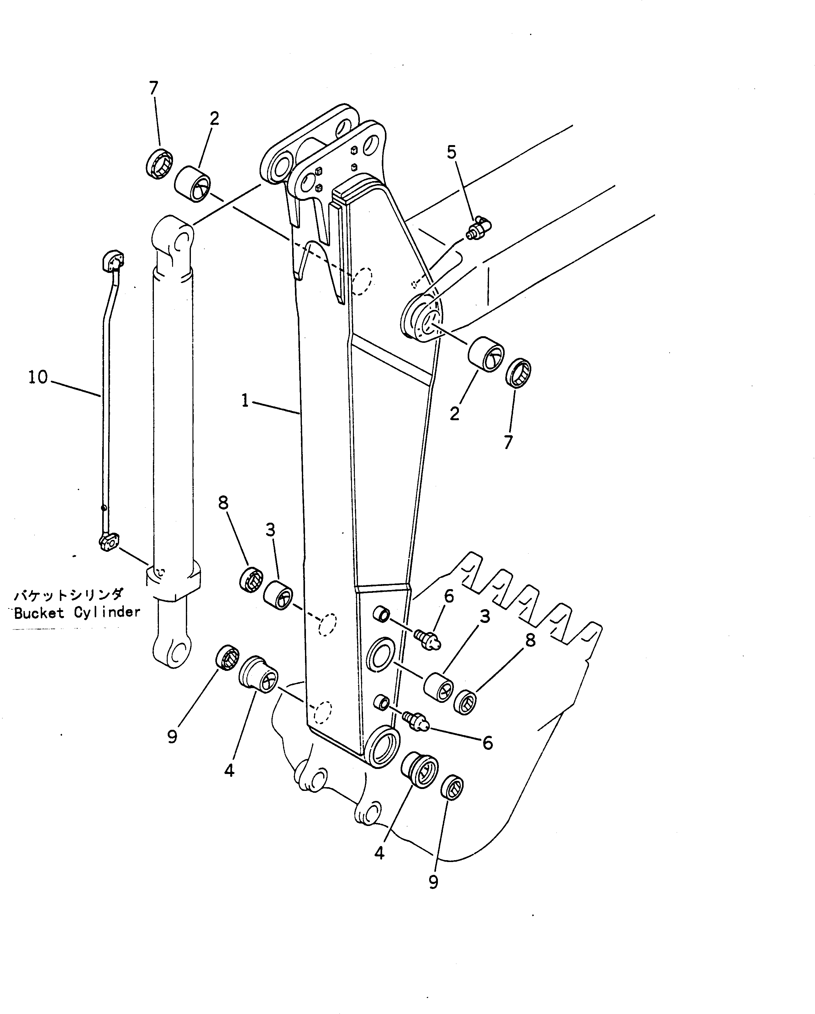 SHORT ARM ASS'Y 205-944-0040 KOMATSU