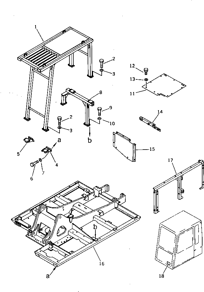 FRAME,REVOLVING 206-46-44351 KOMATSU