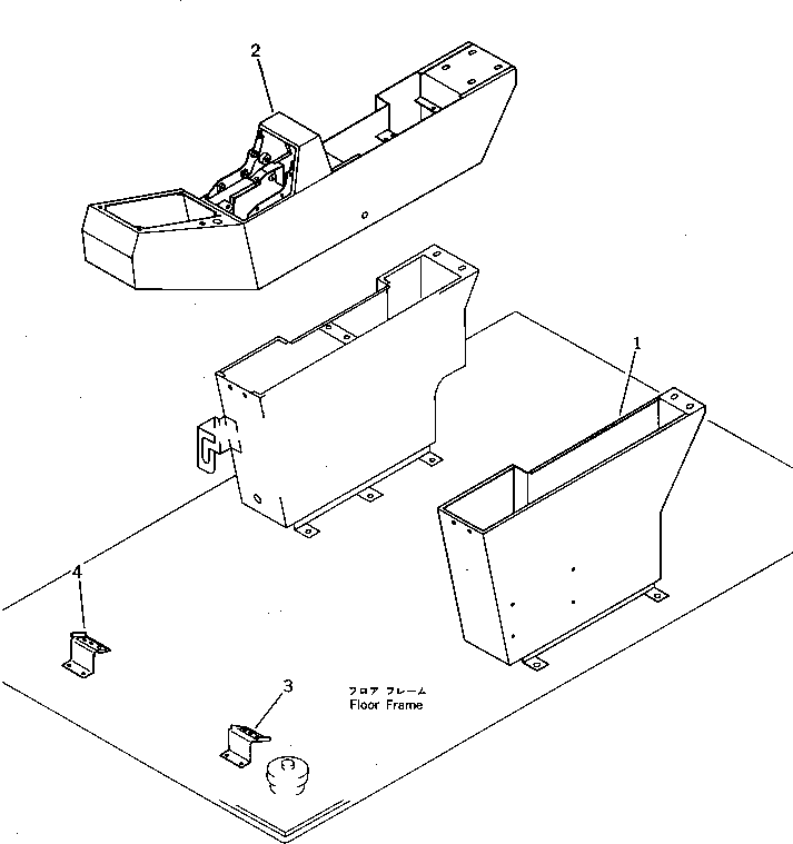 BOX,R.H. 205-43-73291 KOMATSU