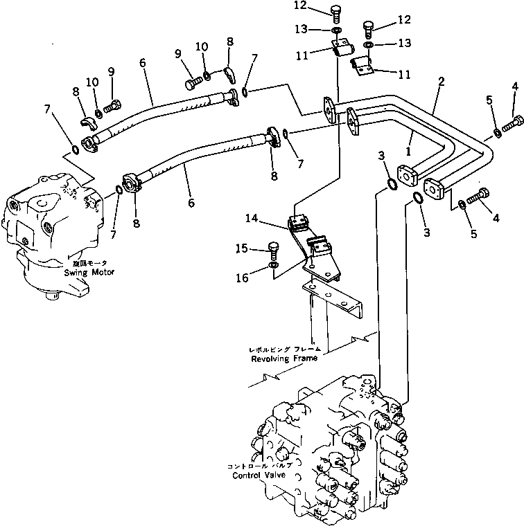 Шланг 07099-01007 KOMATSU