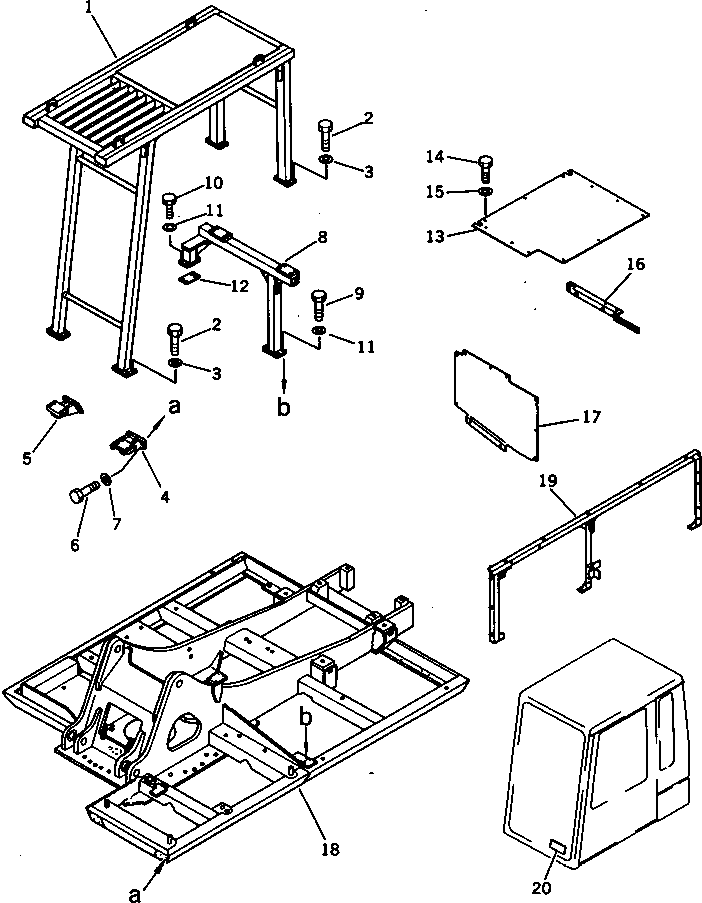 FRAME,REVOLVING 207-956-3161 KOMATSU