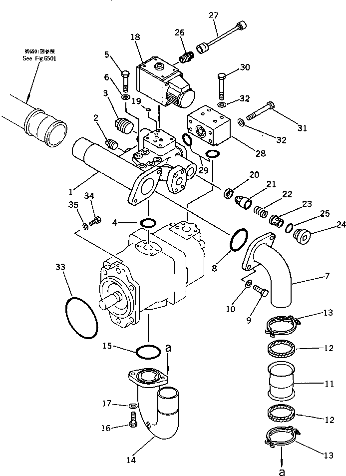 Клапан 198-03-52250 KOMATSU