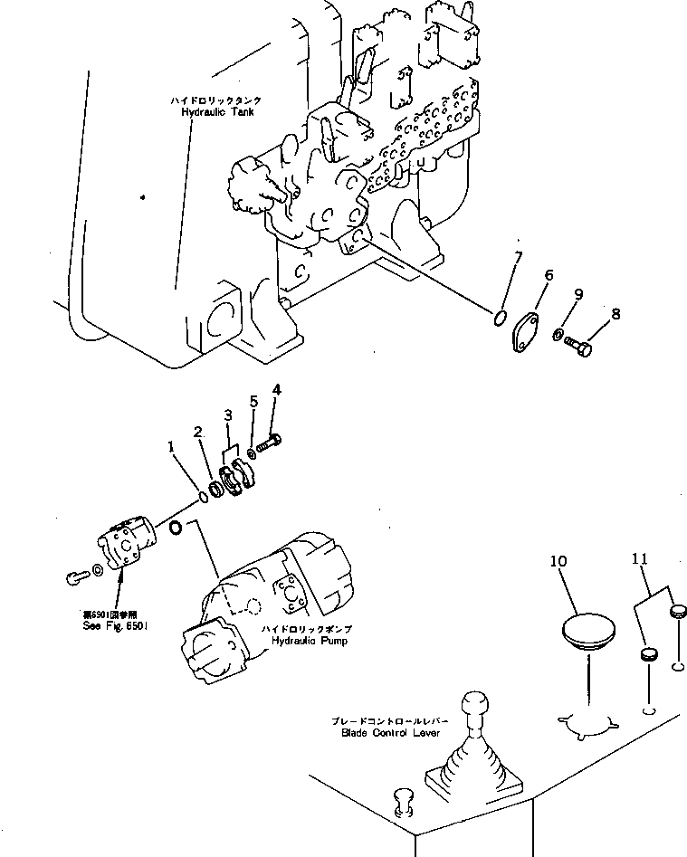 BLANK PARTS GROUP,(FOR RIPPER CONTROL PIPING) (\8\198-61-X1100) KOMATSU