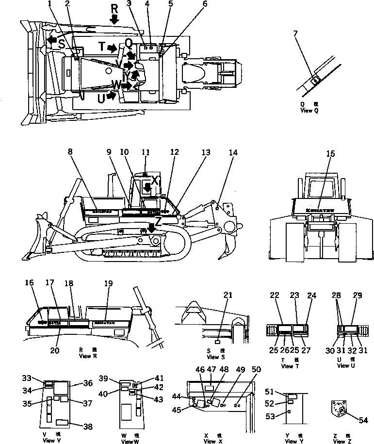 STRIPE,L.H. 198-98-31270 KOMATSU