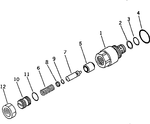 LOCK VALVE ASS'Y (702-21-31000) KOMATSU
