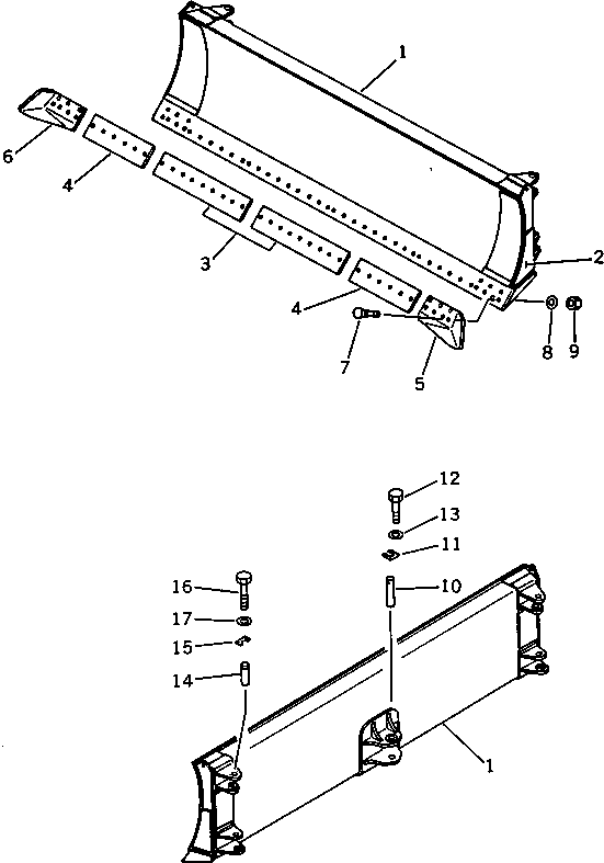 Щётка стеклоочистителя 195-70-51110 KOMATSU