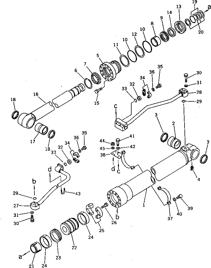 Трубка правая 208-63-52280 KOMATSU