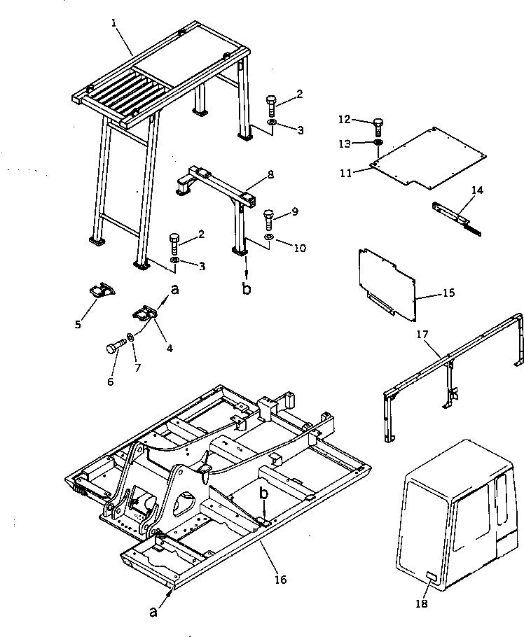 FRAME,REVOLVING 208-956-3161 KOMATSU