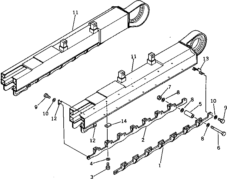Пластина (сварная) 208-30-31450 KOMATSU