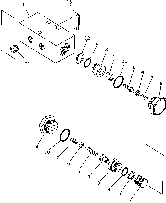 Запорный элемент клапана 20B-60-18360 KOMATSU