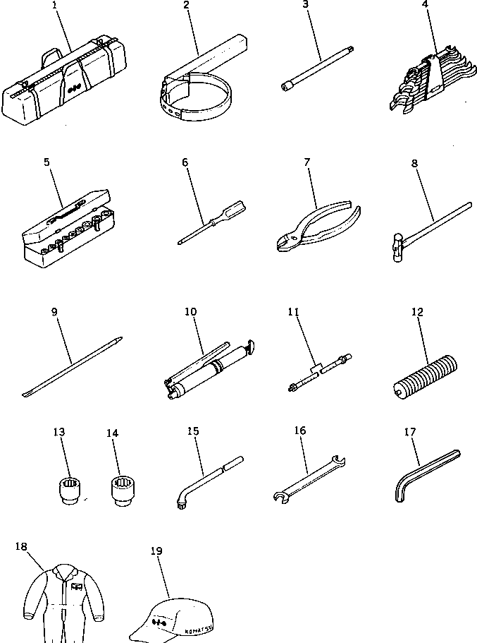 WRENCH¤ 17 09007-01760 KOMATSU