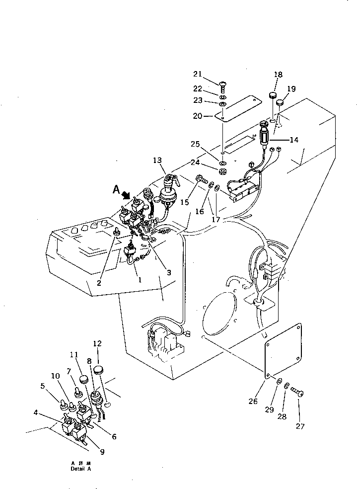 WIRING HARNESS,(FOR 2-POSITION) 209-06-51670 KOMATSU