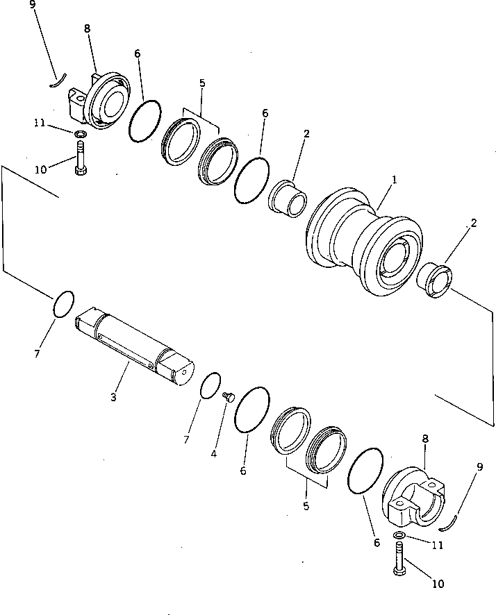 Упорное кольцо 209-30-12151 KOMATSU
