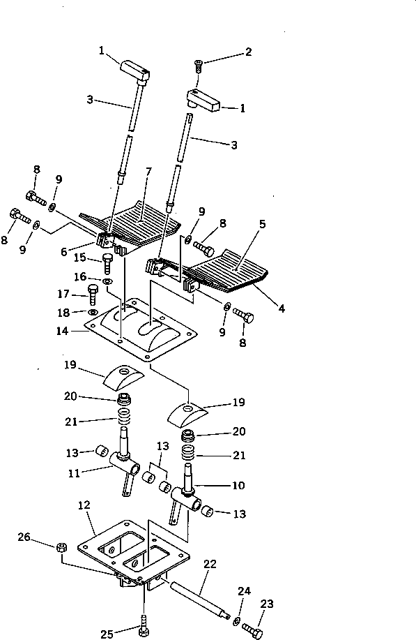 WIDE PEDAL GROUP (\8\21N-43-X1500) KOMATSU