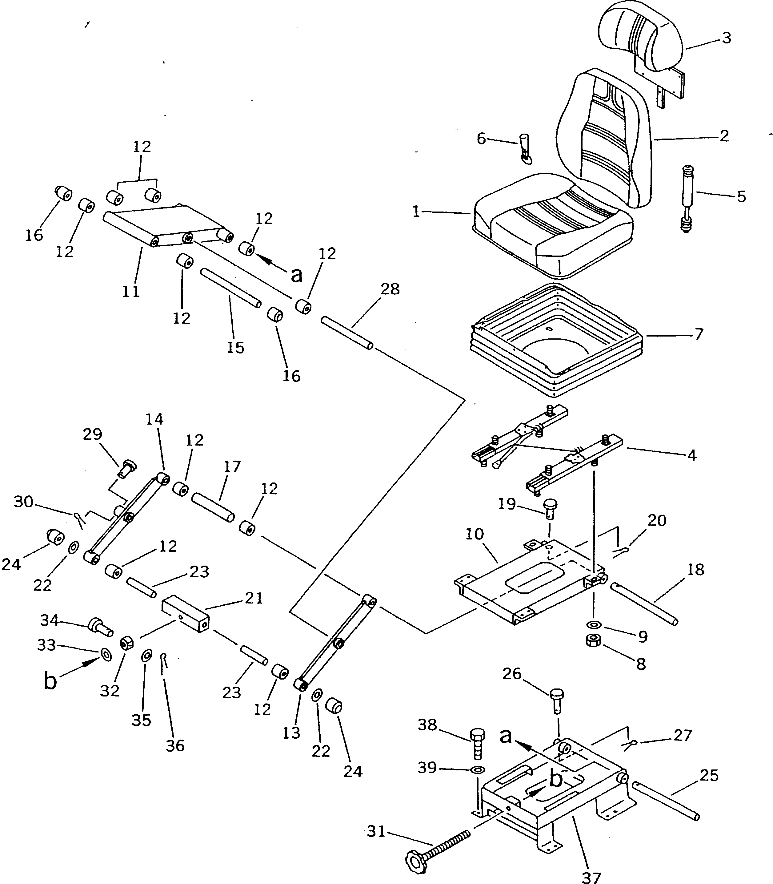 DELUXE SEAT GROUP (\8\209-57-X1000) KOMATSU