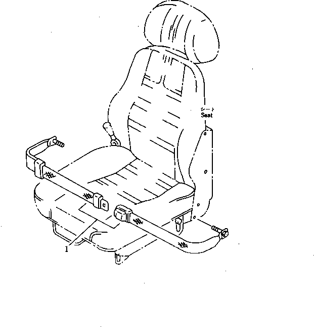 SEAT BELT GROUP (\8\209-57-X1200) KOMATSU