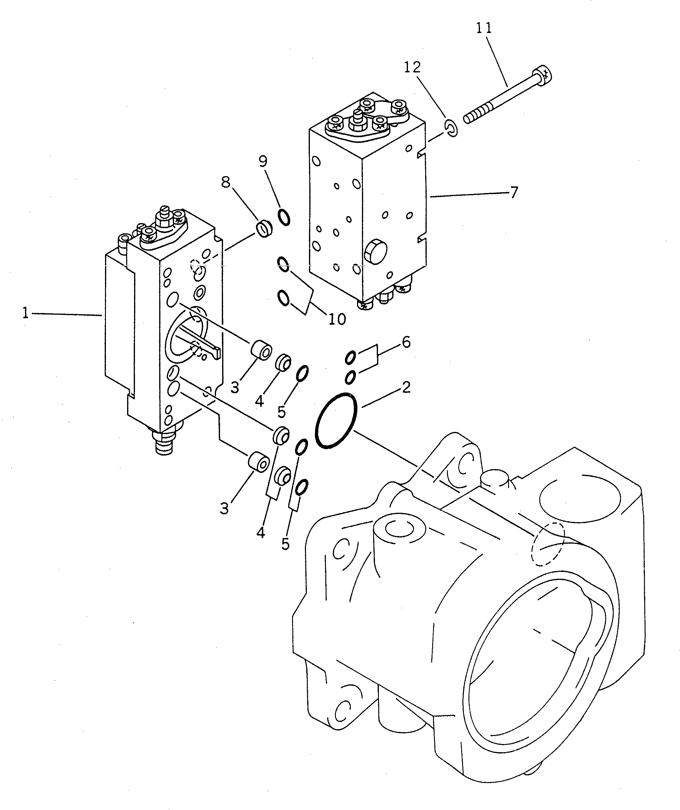 SERVO VALVE SUB A. 708-25-08430 KOMATSU