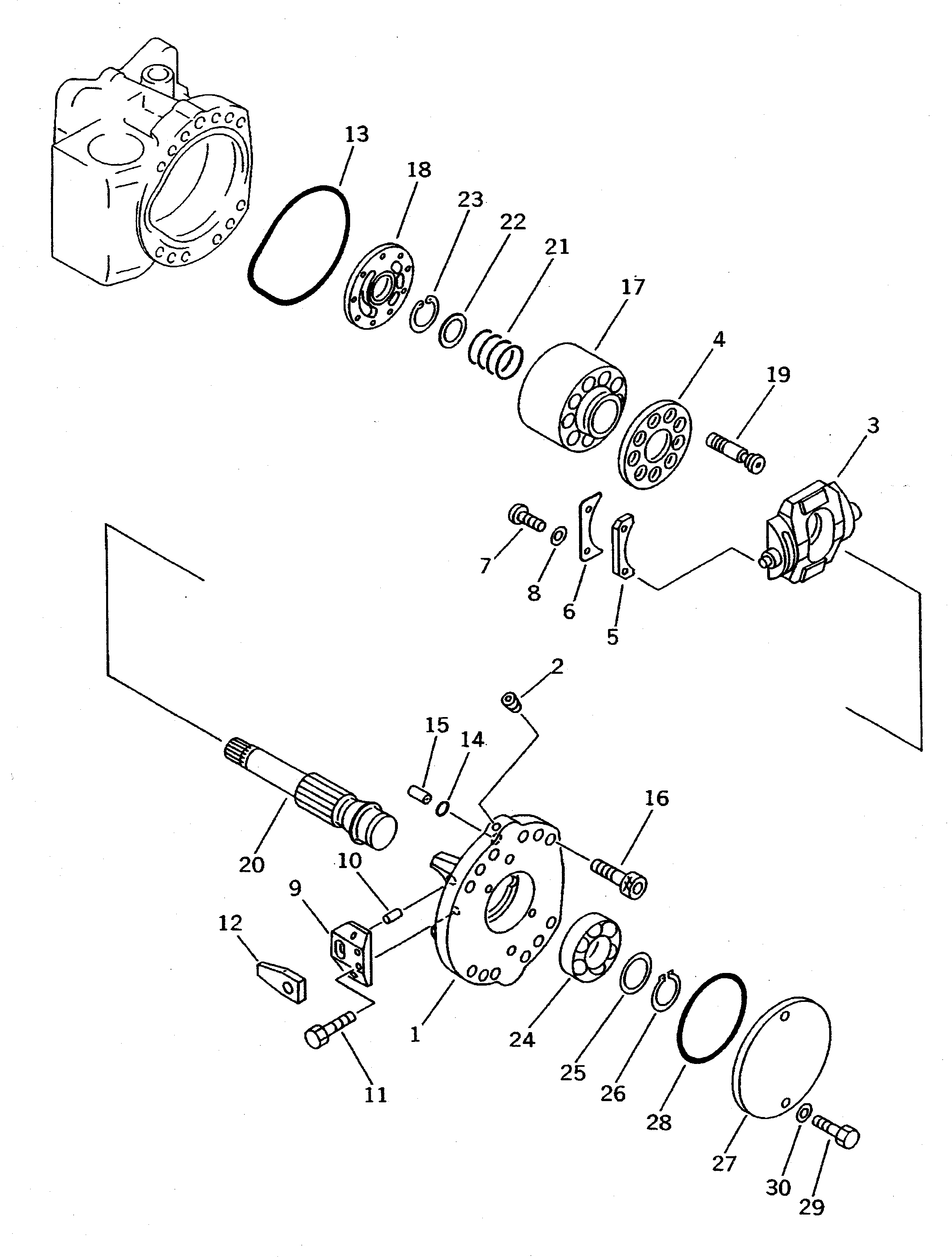 CRADLE SUB ASS'Y,REAR (\7\708-25-00490) KOMATSU