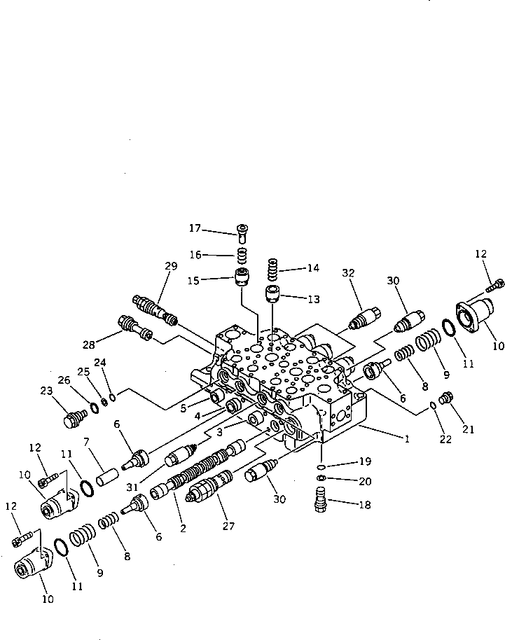 VALVE ASS'Y,(FOR BACKHOE) (\2\709-14-91101) KOMATSU