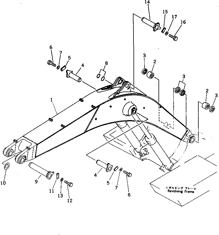 SHORT BOOM ASS'Y 209-942-0033 KOMATSU