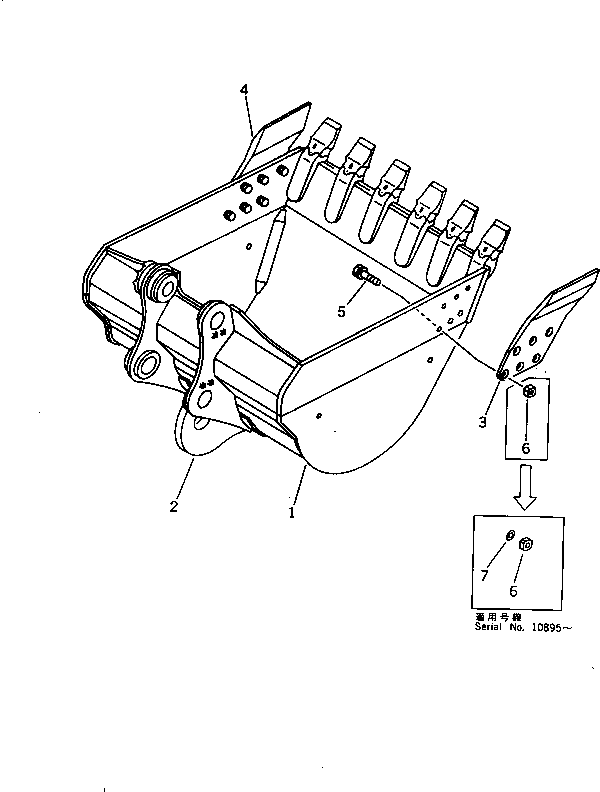 BUCKET GROUP (\8\209-920-X340) KOMATSU