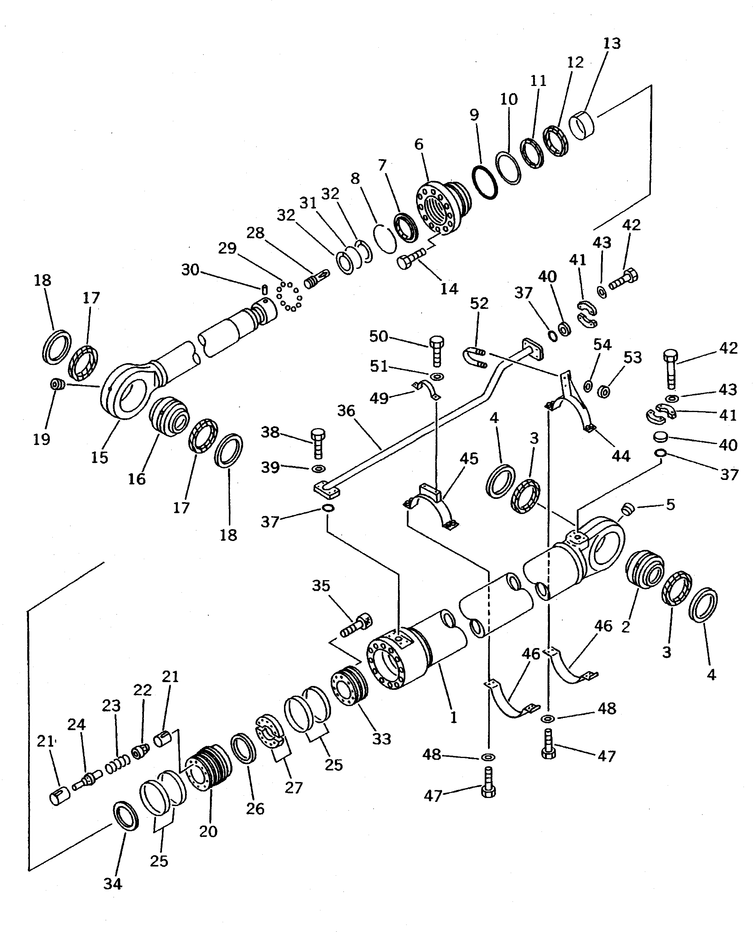 CYLINDER KIT,ARM (FOR LOADER) 707-99-78640 KOMATSU