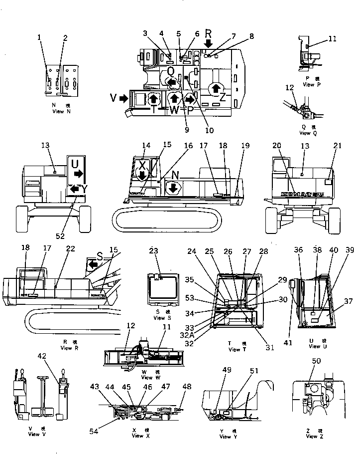 PLATE, OPERATING,(FOR LOADER) 209-00-51150 KOMATSU