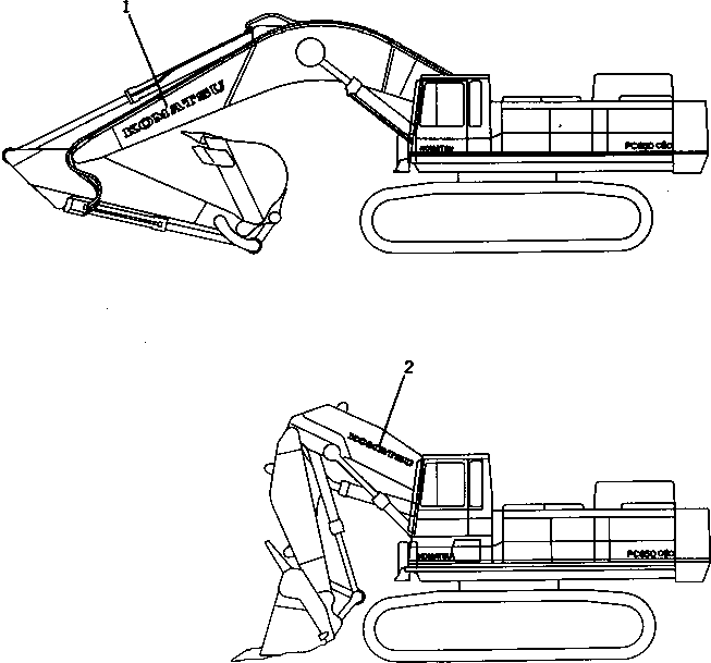 PLATE, MARK,L.H. 209-00-11190 KOMATSU