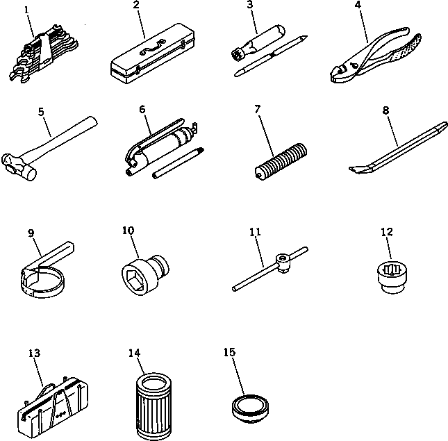 TOOL GROUP (\8\209-98-X1100) KOMATSU