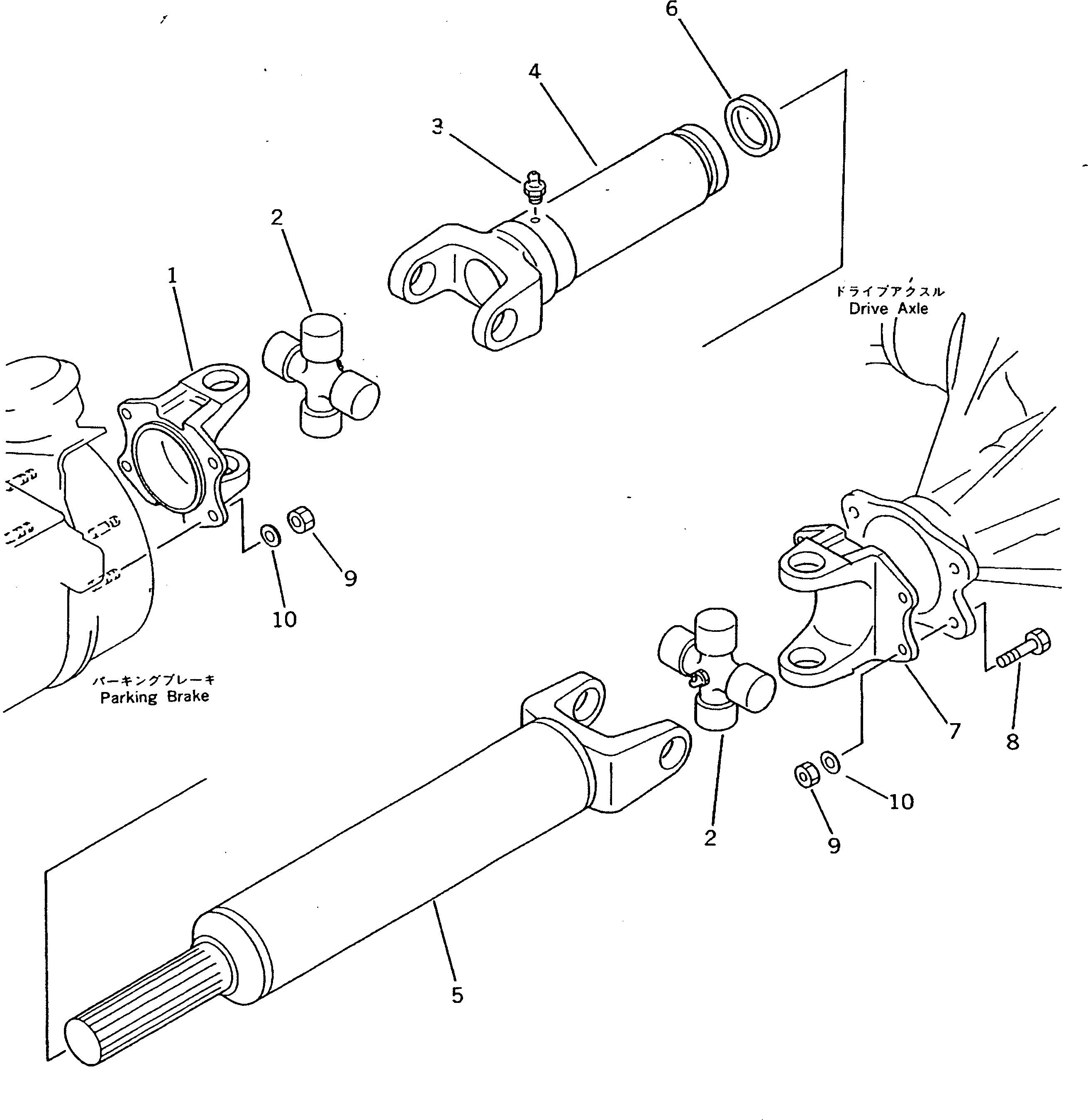 DRIVE SHAFT ASS'Y 20K-20-11100 KOMATSU