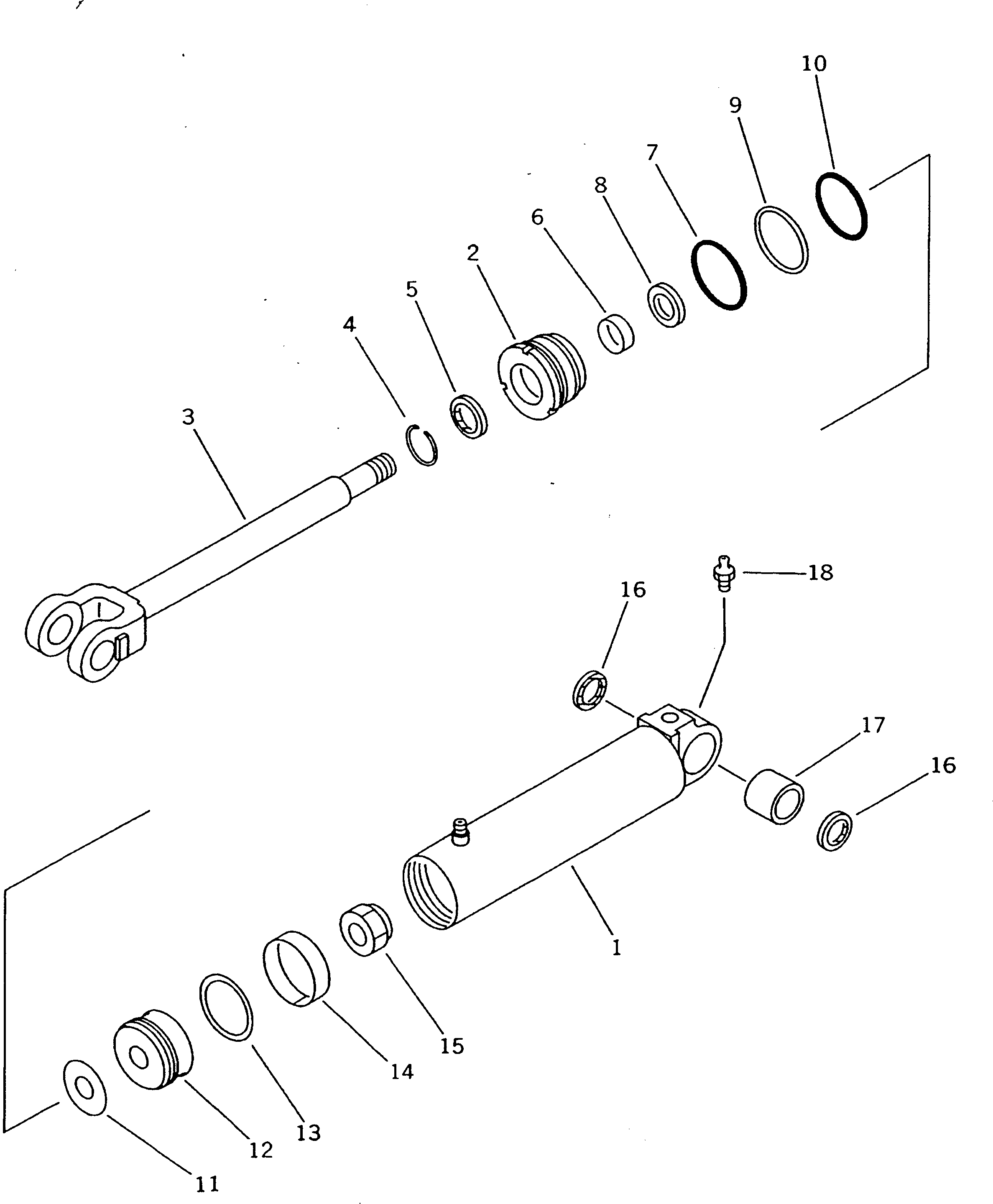 CYLINDER ASS'Y,(SEE FIG.3681) 20K-63-02030 KOMATSU