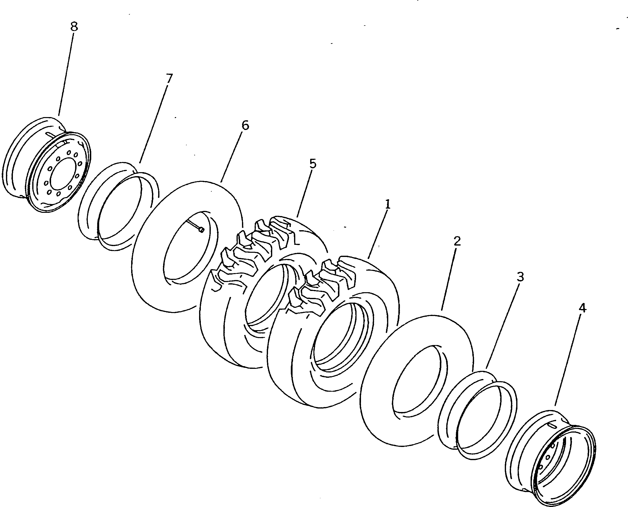 WHEEL ASS'Y,FRONT AND REAR INNER 20K-30-11200 KOMATSU