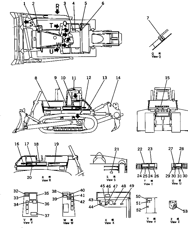 PLATE,LUBRICATION 198-98-31450 KOMATSU