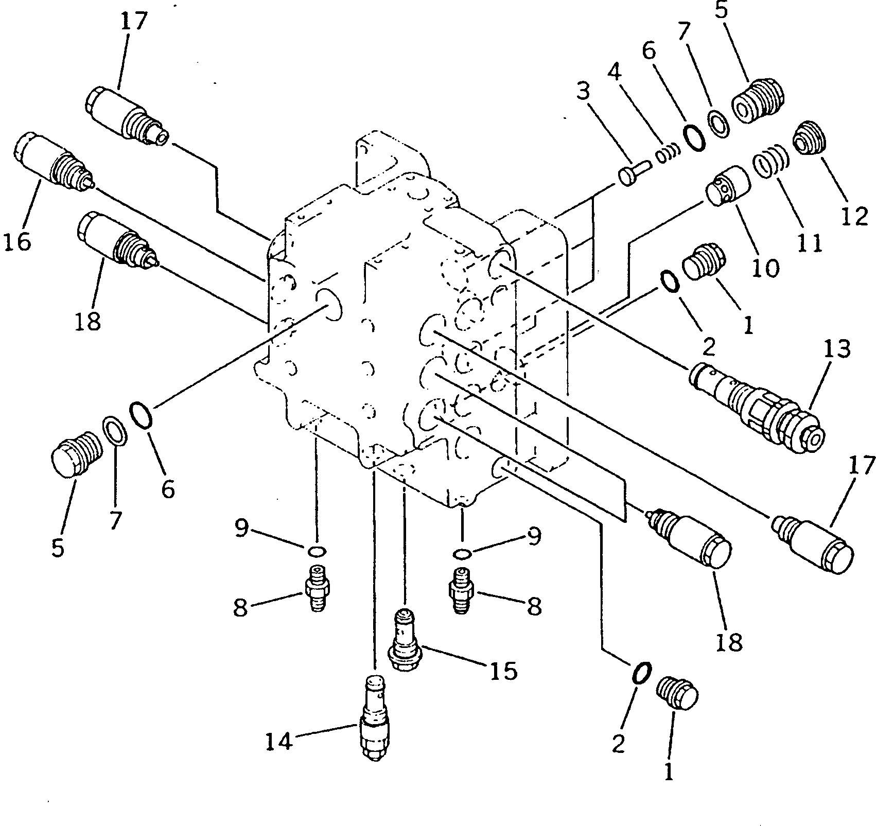 Клапан в сборе (709-74-92303) KOMATSU
