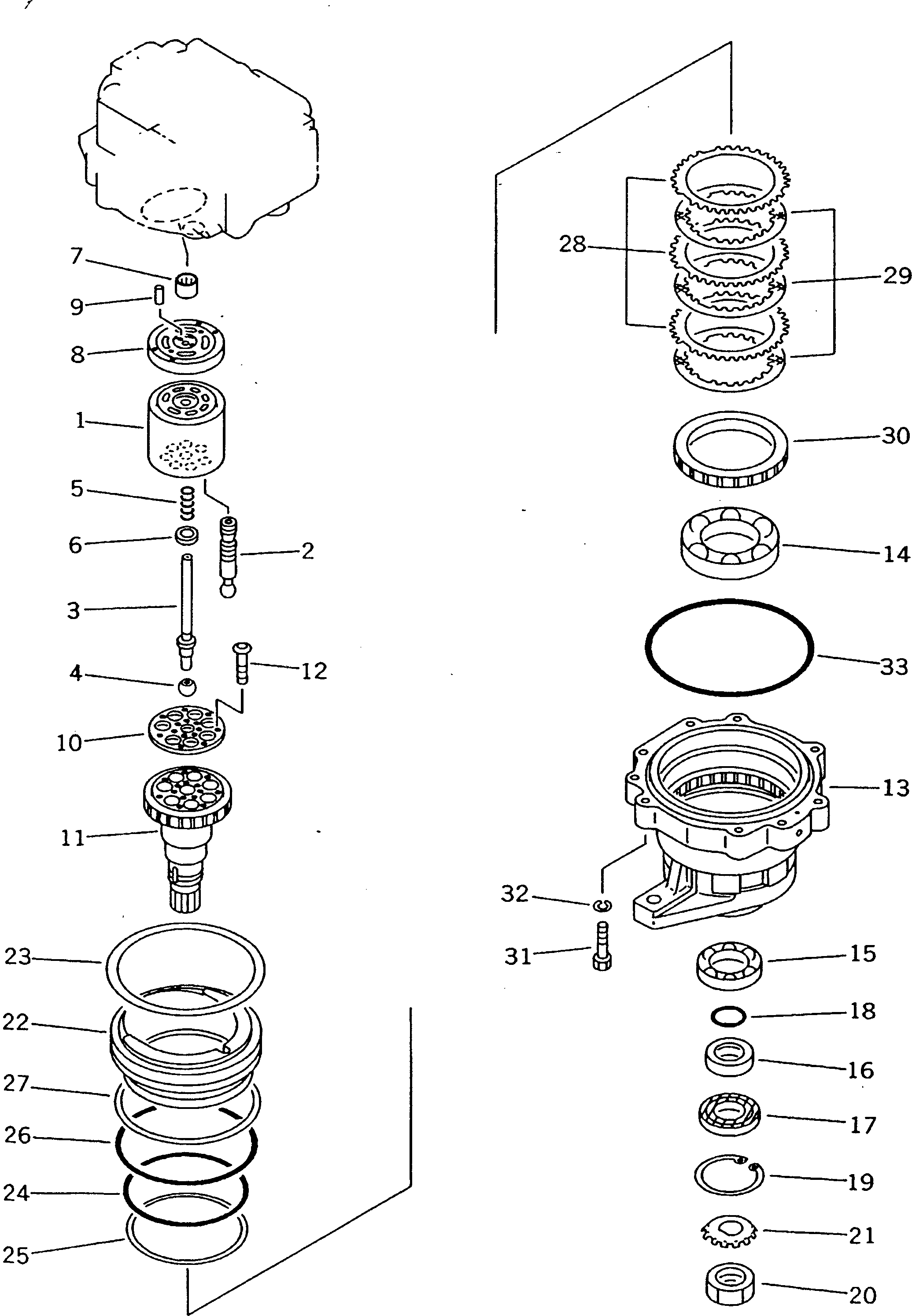 MOTOR SUB ASS'Y 706-75-03120 KOMATSU