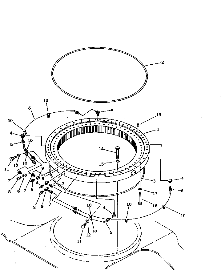 CIRCLE,SWING 21N-25-11101 KOMATSU